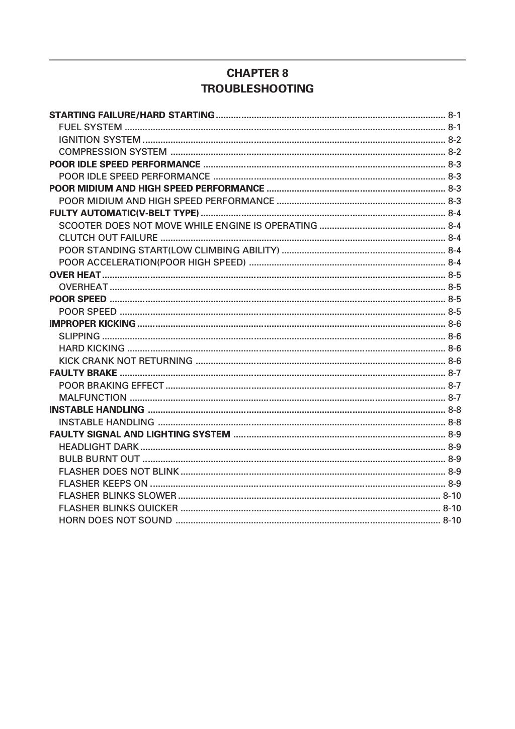 2003 Yamaha YW50AR Zuma Service Repair Manual