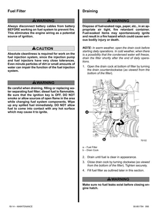MERCURY MERCRUISER MARINE ENGINE V-8 DIESEL, D7.3L D-TRONIC 1998 Service Repair Manual