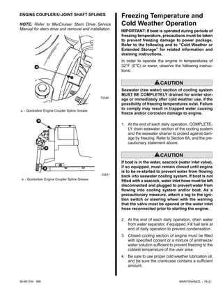 MERCURY MERCRUISER MARINE ENGINE V-8 DIESEL, D7.3L D-TRONIC 1998 Service Repair Manual
