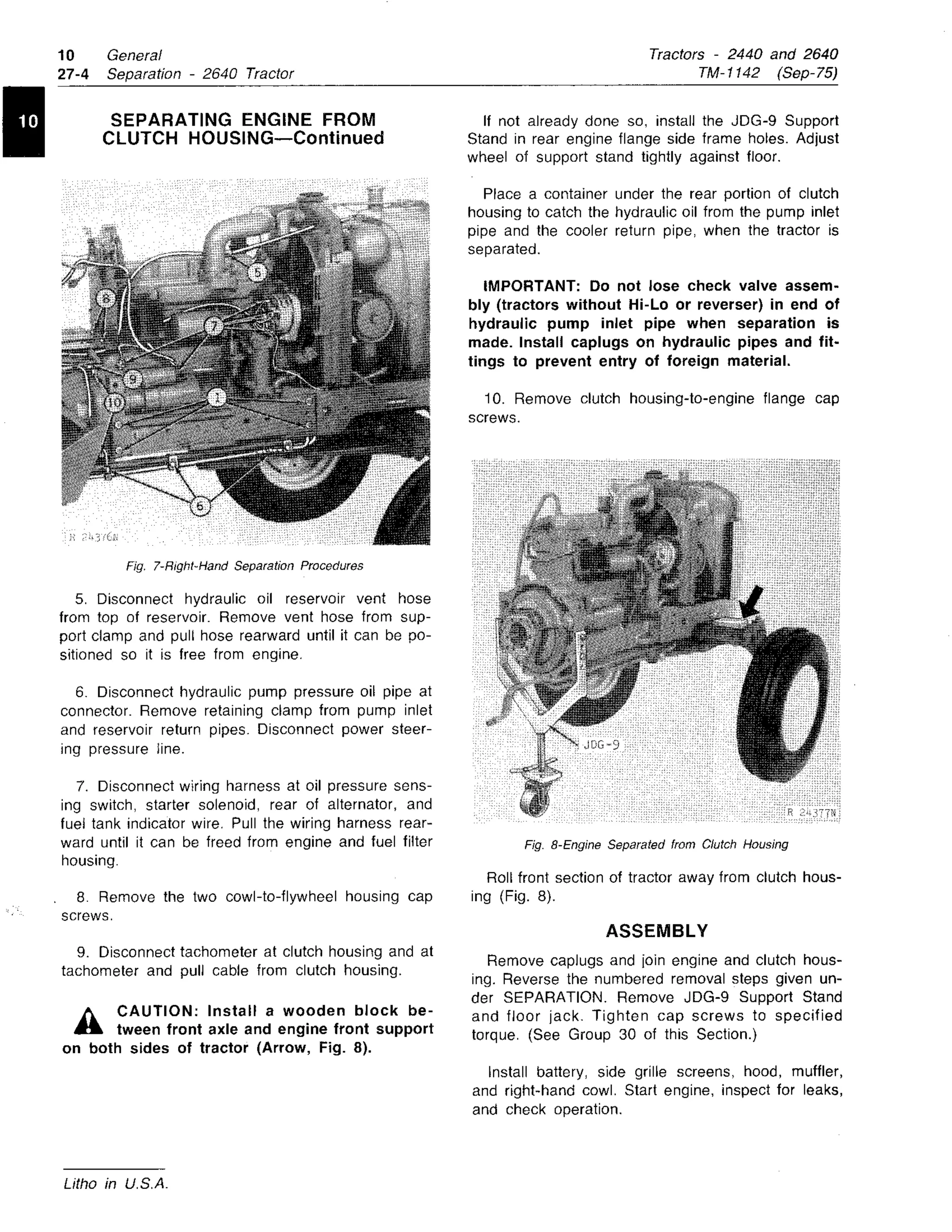 JOHN DEERE 2640 TRACTOR Service Repair Manual | PDF