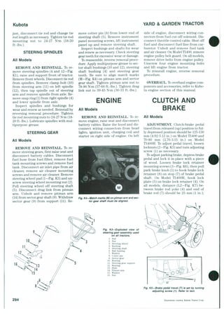 Kubota T1400H Lawn Tractor Service Repair Manual