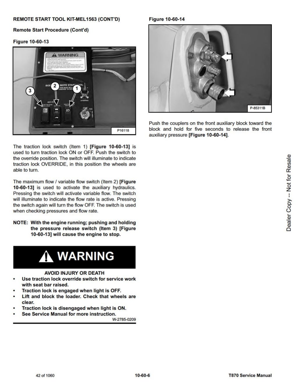 BOBCAT T870 COMPACT TRACK LOADER Service Repair Manual SN：A3PG11001 A…