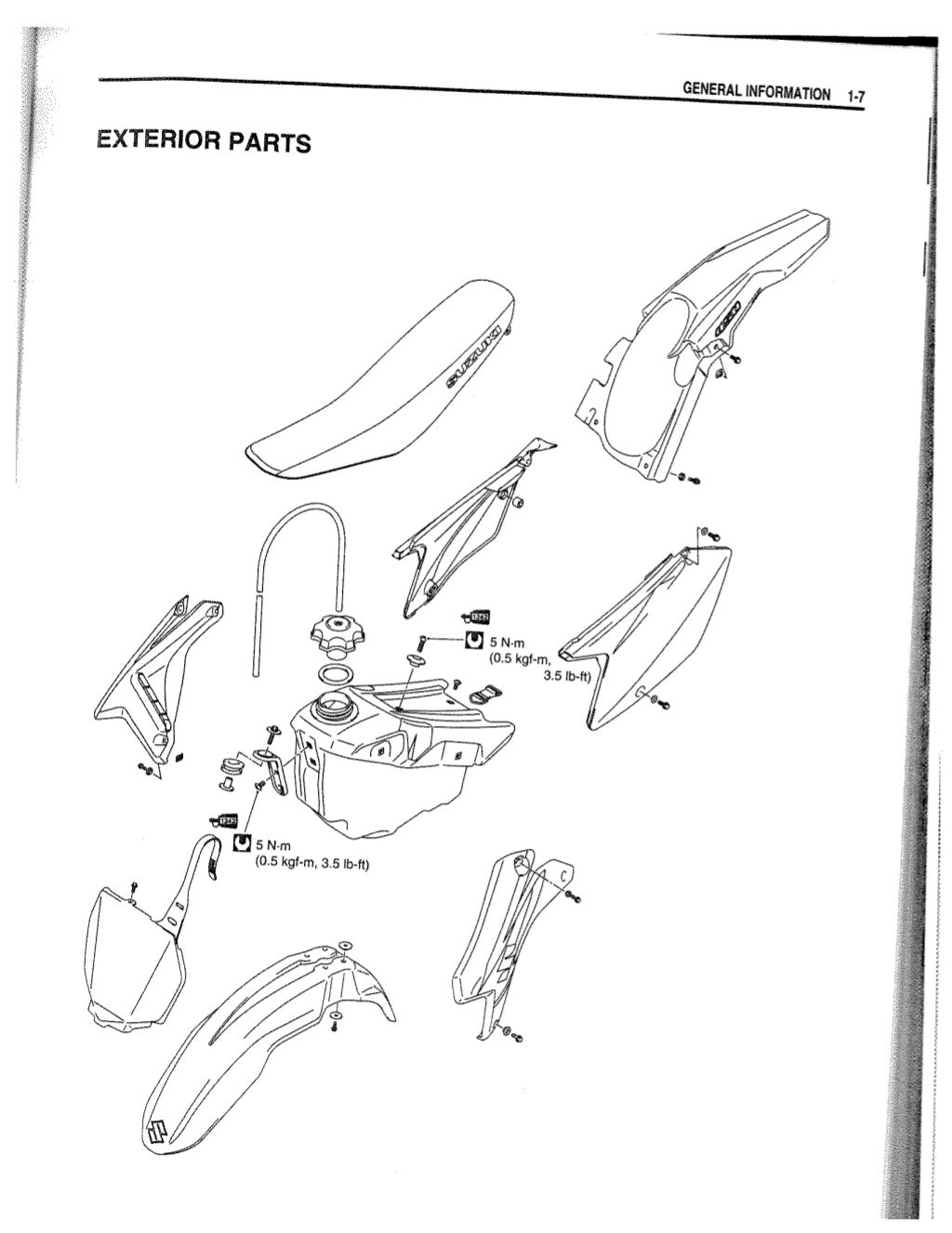 2005 SUZUKI RMZ450 RMZ 450 Service Repair Manual
