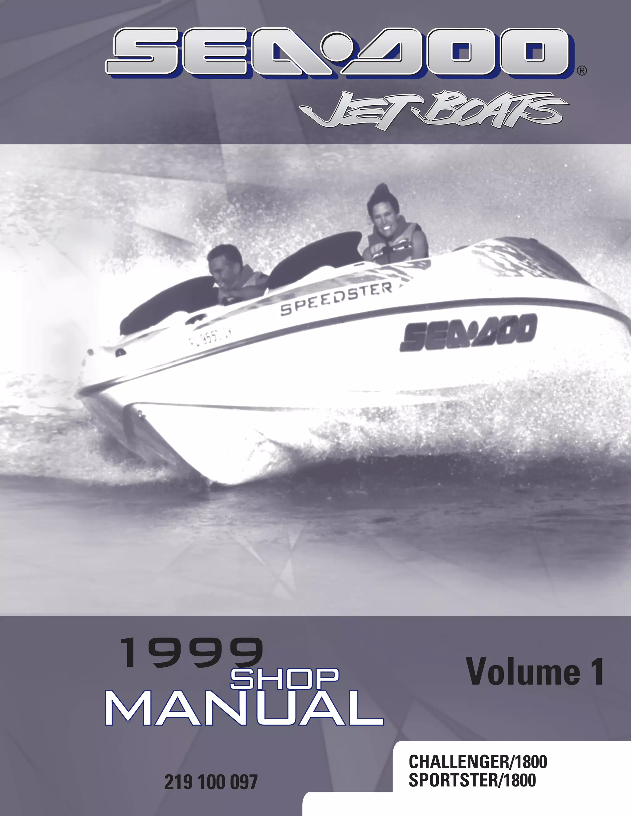 Sea-Doo 1998 Sportster / Challenger / 1800 Service Shop Repair Manual – 219100075