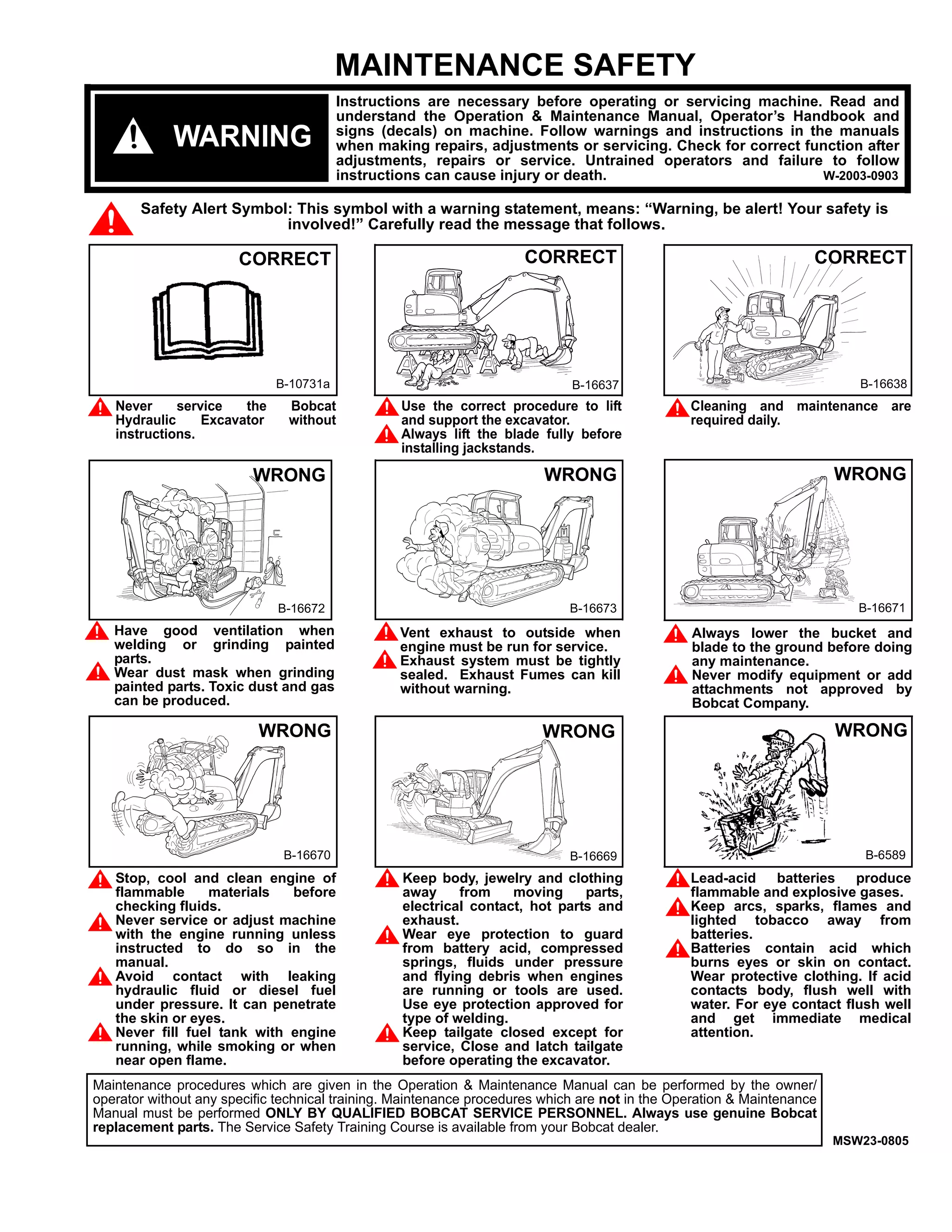 BOBCAT 442 COMPACT EXCAVATOR Service Repair Manual S/N 522311001