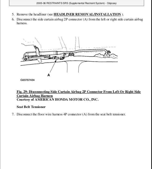 2006 Honda Odyssey Service Repair Manual