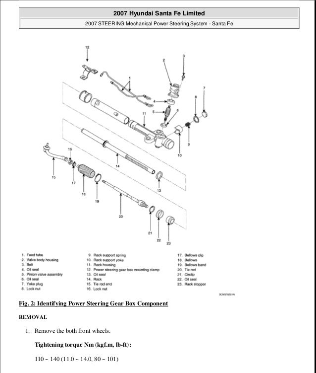 2009 Hyundai Santa Fe Service Repair Manual