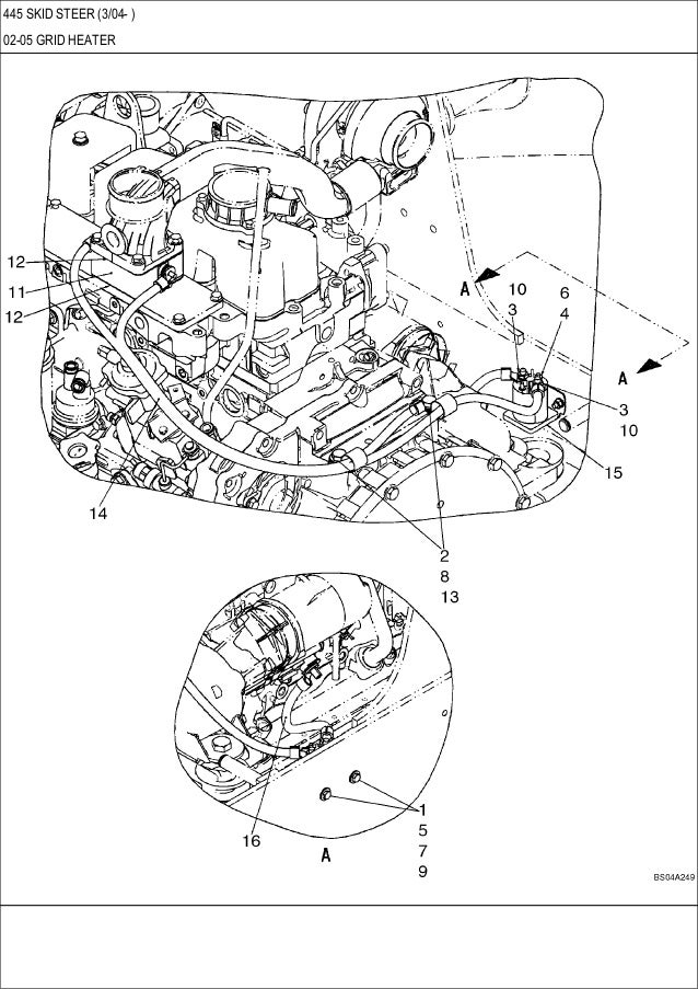 CASE 445 Skid Steer Loader Service Repair Manual