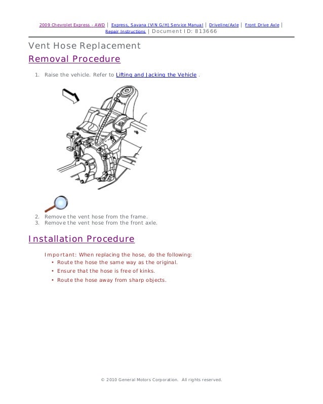 Service manual chevrolet