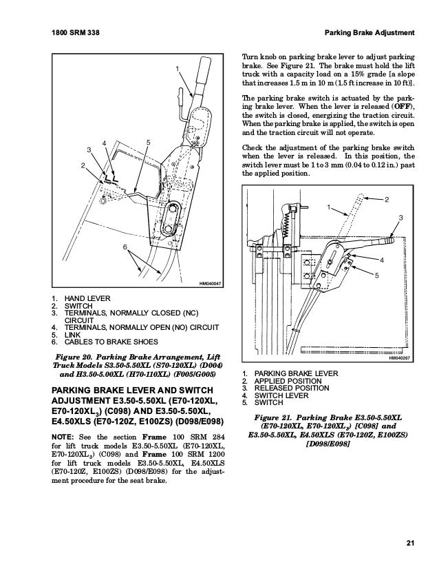 Download Hyster Forklift Parking Brake Diagram PNG Forklift Reviews
