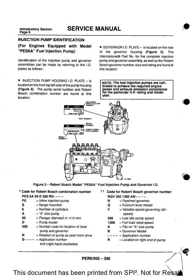 PERKINS 1300 SERIES WB DIESEL ENGINE Service Repair Manual