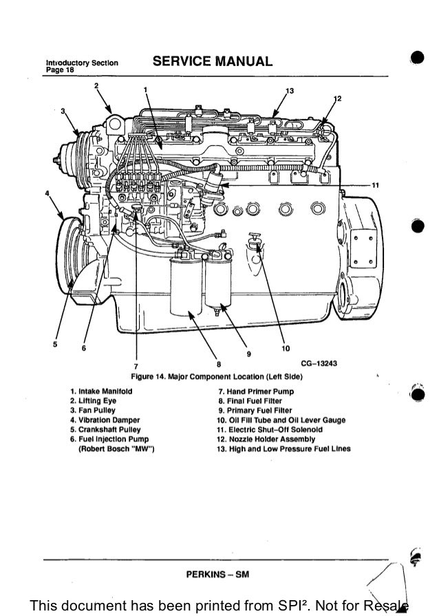 Perkins 1300 Series Wiring Diagram PERKINS 1300 SERIES WB DIESEL ENGINE Service Repair Manual