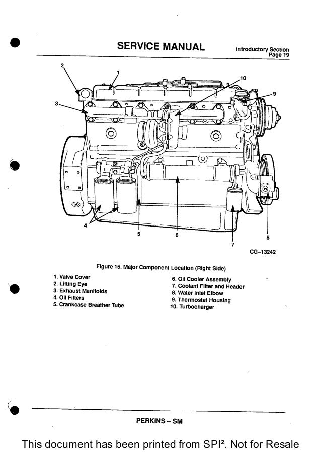 PERKINS 1300 SERIES WB DIESEL ENGINE Service Repair Manual