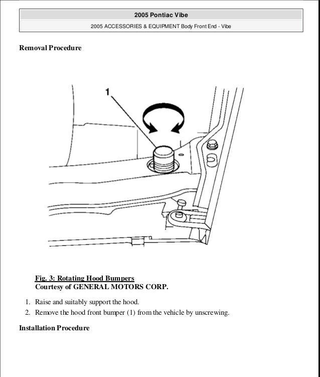 2006 Pontiac Vibe Service Repair Manual