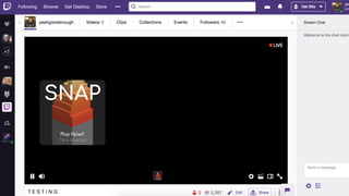 Rapid Prototyping Twitch Extensions: Five Lessons Learned
