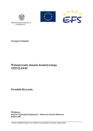 „Projekt współfinansowany ze środków Europejskiego Funduszu Społecznego”
MINISTERSTWO EDUKACJI
NARODOWEJ
Grzegorz Cichocki...