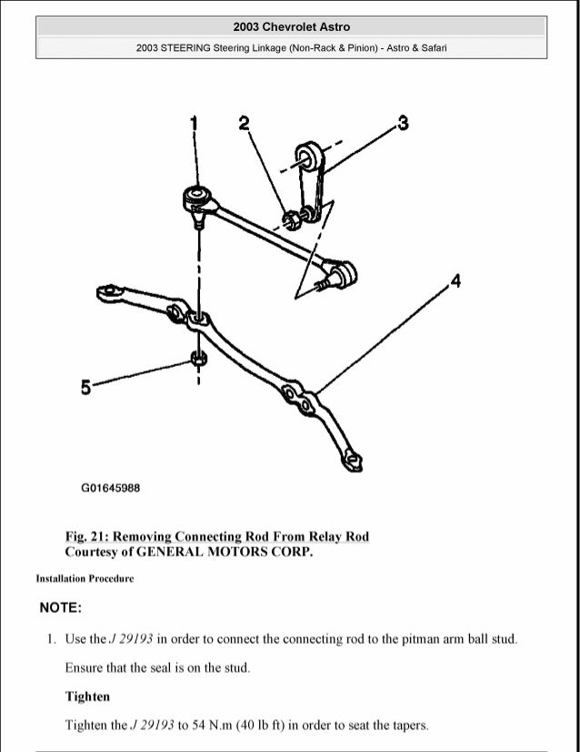 1995 GMC SAFARI Service Repair Manual