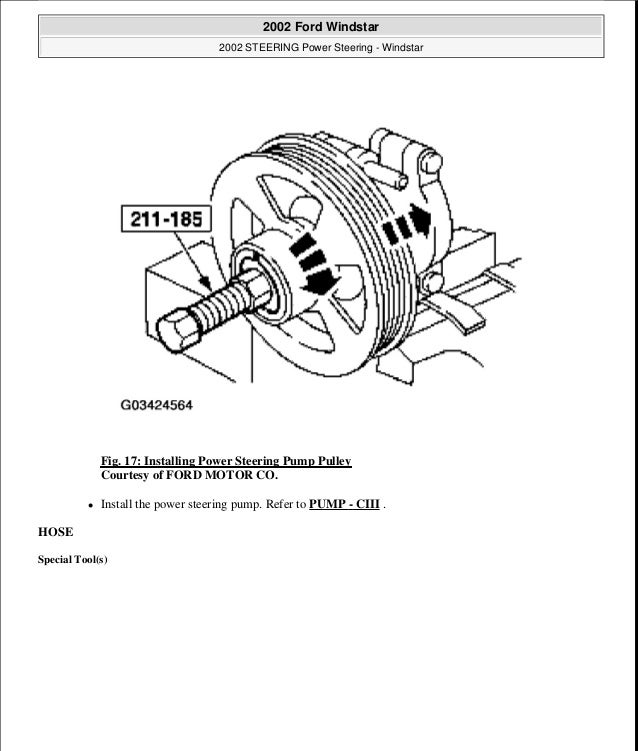 2001 Ford Windstar Service Repair Manual