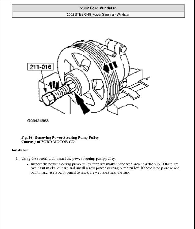 2000 Ford Windstar Service Repair Manual