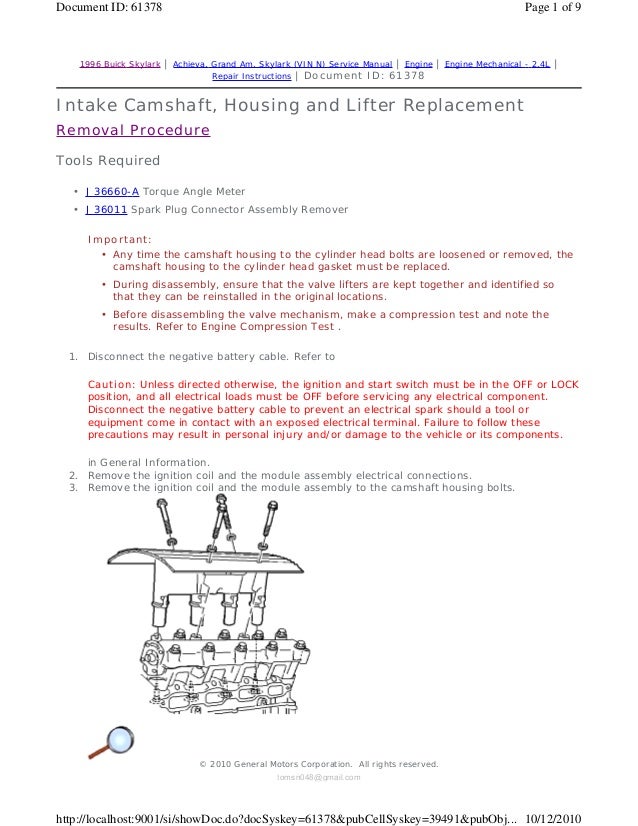 1994 Pontiac Grand Am Service Repair Manual