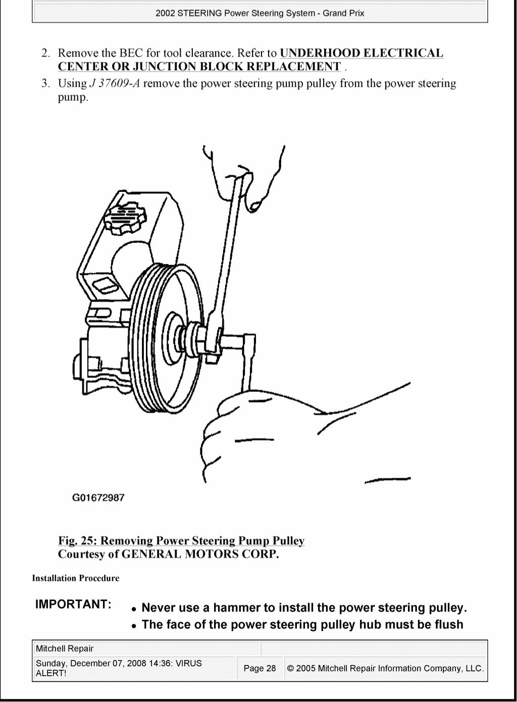 1998 PONTIAC GRAND PRIX Service Repair Manual