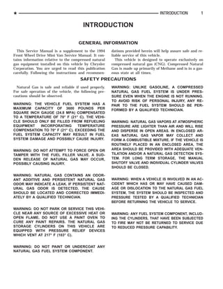 INTRODUCTION
GENERAL INFORMATION
This Service Manual is a supplement to the 1994
Front Wheel Drive Mini Van Service Manual...