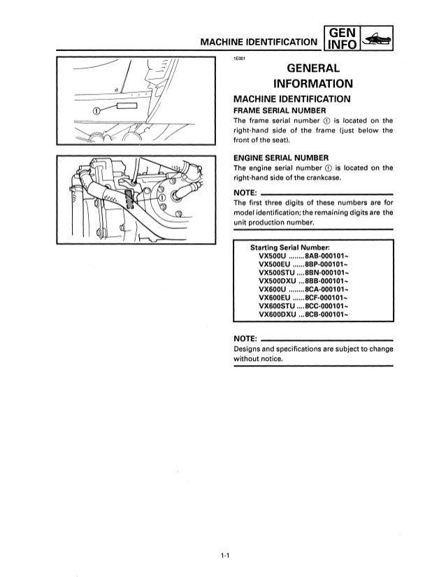 1997 1998 1999 Yamaha Venture 500 600 Service Repair Manual