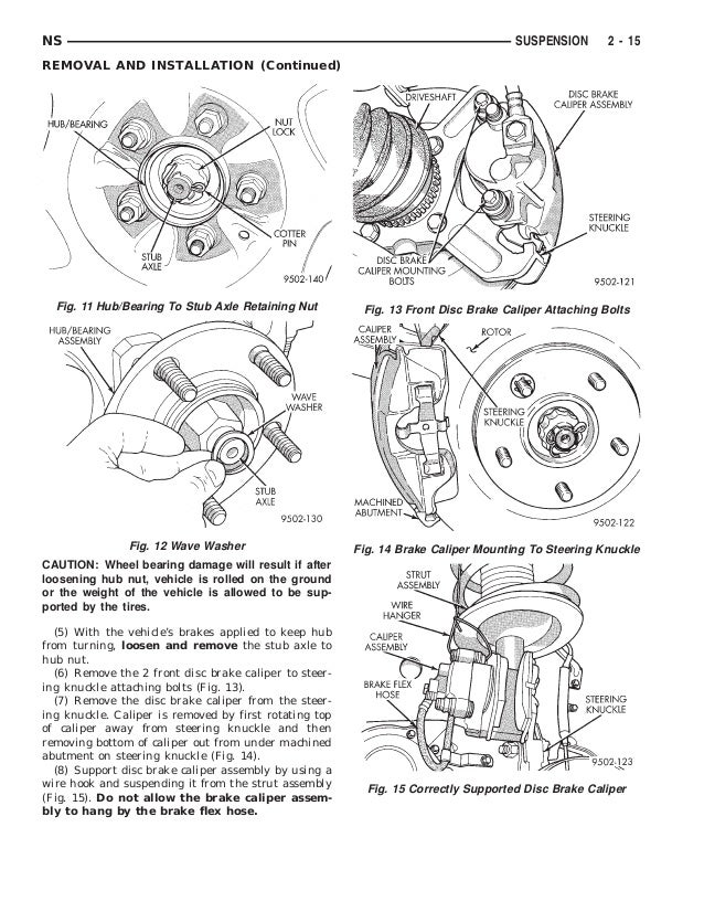 1998 DODGE CARAVAN Service Repair Manual