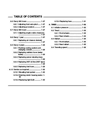 Kioti Daedong CK30 Tractor Service Repair Manual