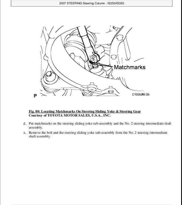 Lexus is250 repair manual