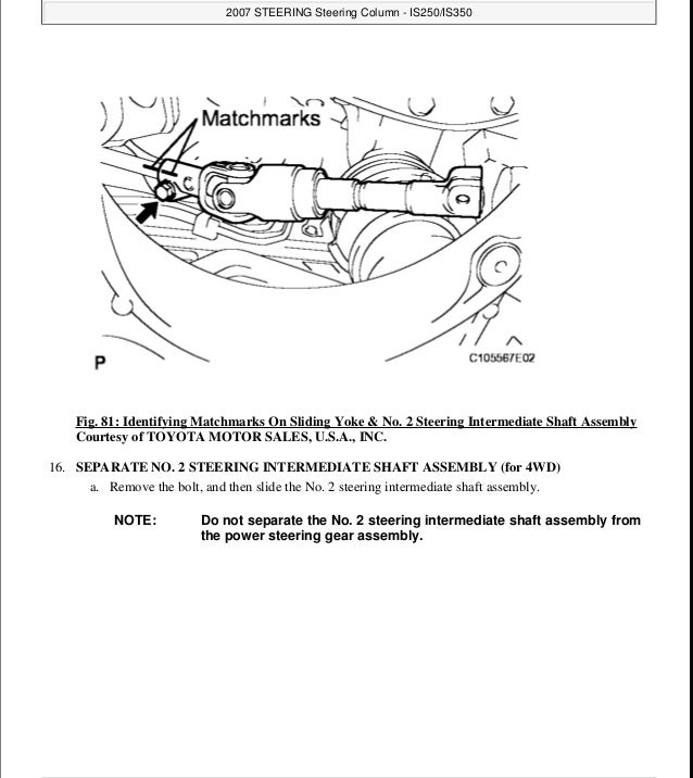Lexus is250 repair manual