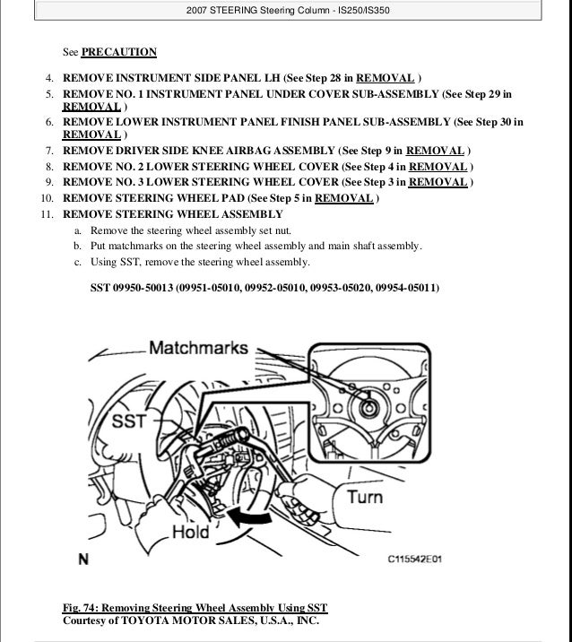Lexus is250 repair manual