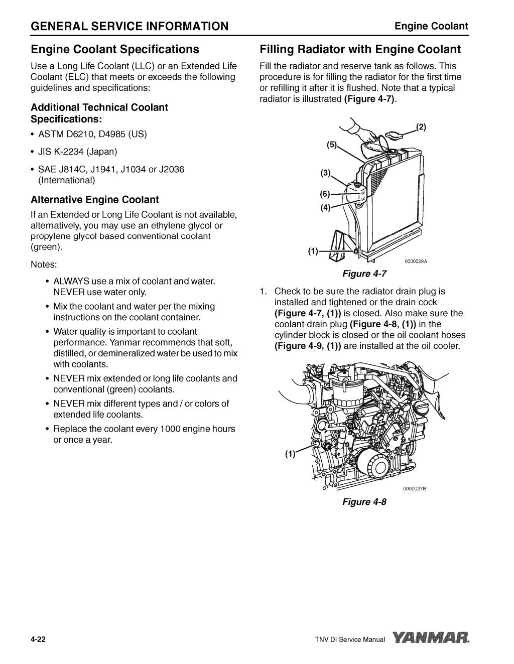 YANMAR 4TNV98T INDUSTRIAL ENGINE Service Repair Manual