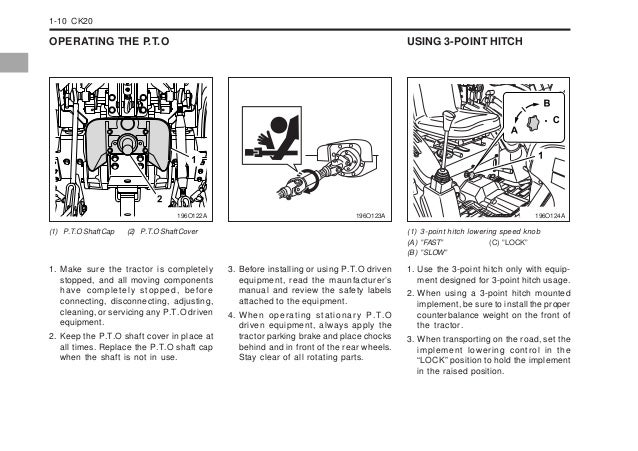 Kioti Daedong Ck20 Tractor Operator S Manual