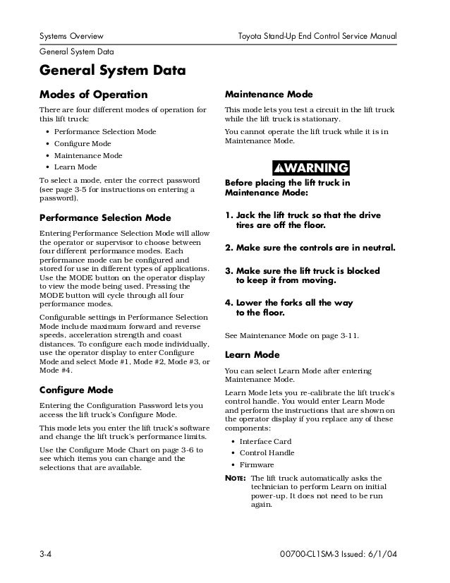 Toyota 7bncu20 Forklift Service Repair Manual Sn 50001 And Up