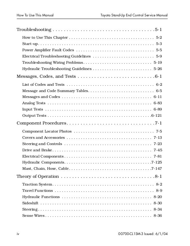 Toyota 7bncu20 Forklift Service Repair Manual Sn 50001 And Up