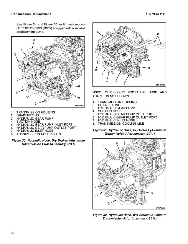 Yale B875 Glp050vx Lift Truck Service Repair Manual