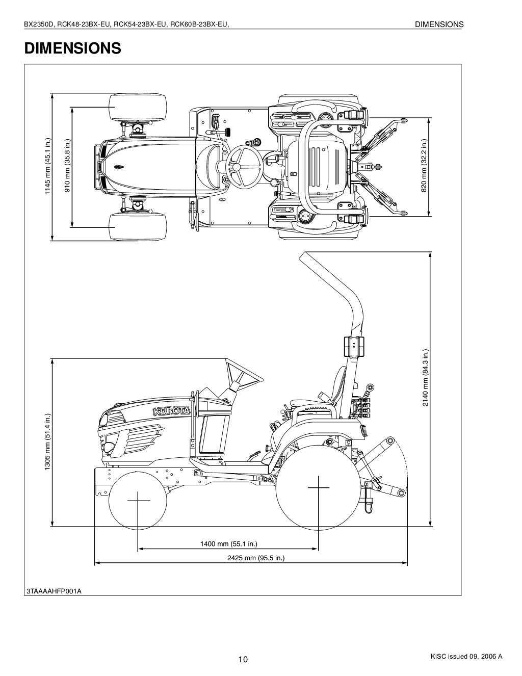 Kubota RCK54-23BX-EU Tractor Service Repair Manual