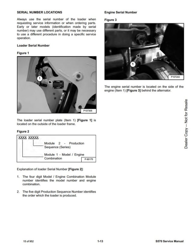 BOBCAT S570 SKID STEER LOADER Service Repair Manual SN：AZNB11001 and