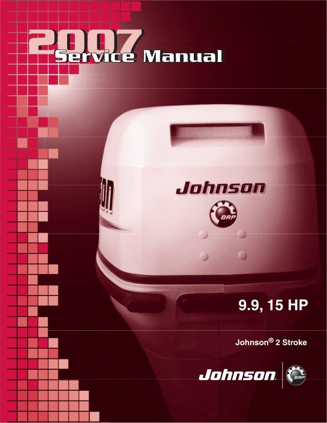 2007 Johnson Evinrude Outboard 15hp Service Repair Manual