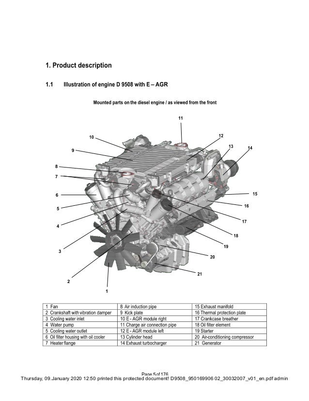 Liebherr D9508 Diesel Engine Service Repair Manual