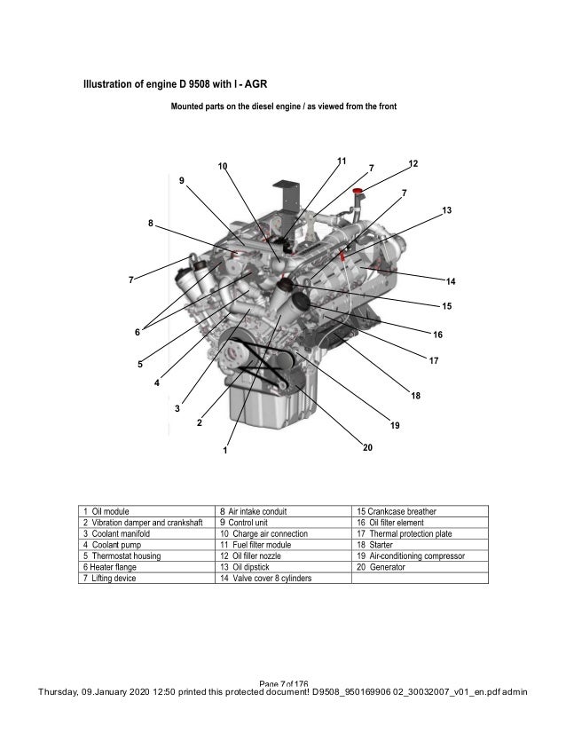 Liebherr D9508 Diesel Engine Service Repair Manual
