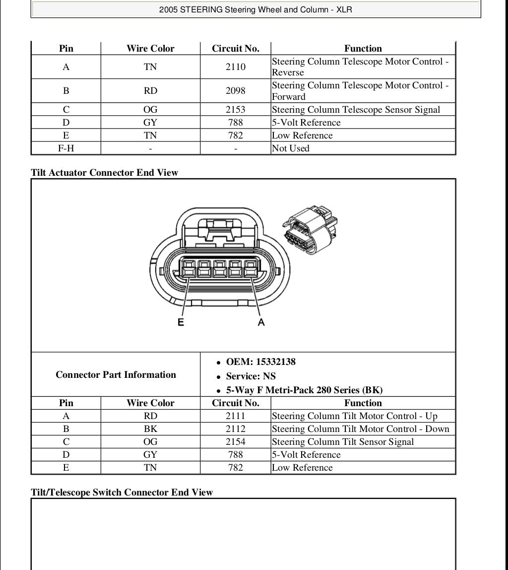 2005 Cadillac Xlr Service Repair Manual