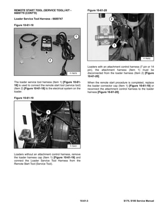 BOBCAT S175 SKID STEER LOADER Service Repair Manual S/N A8NY11001 ...