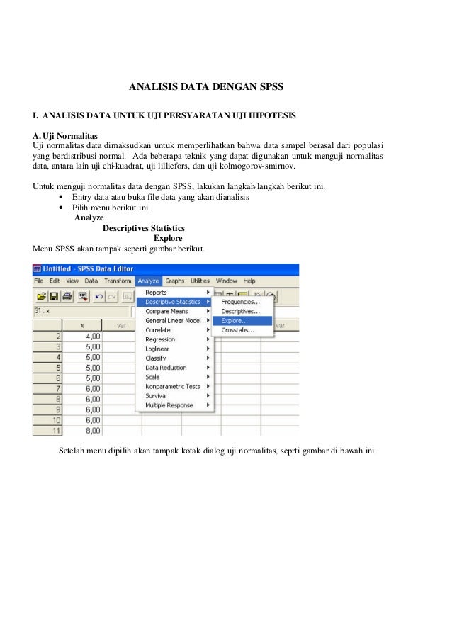 Analisis Data Dengan Spss