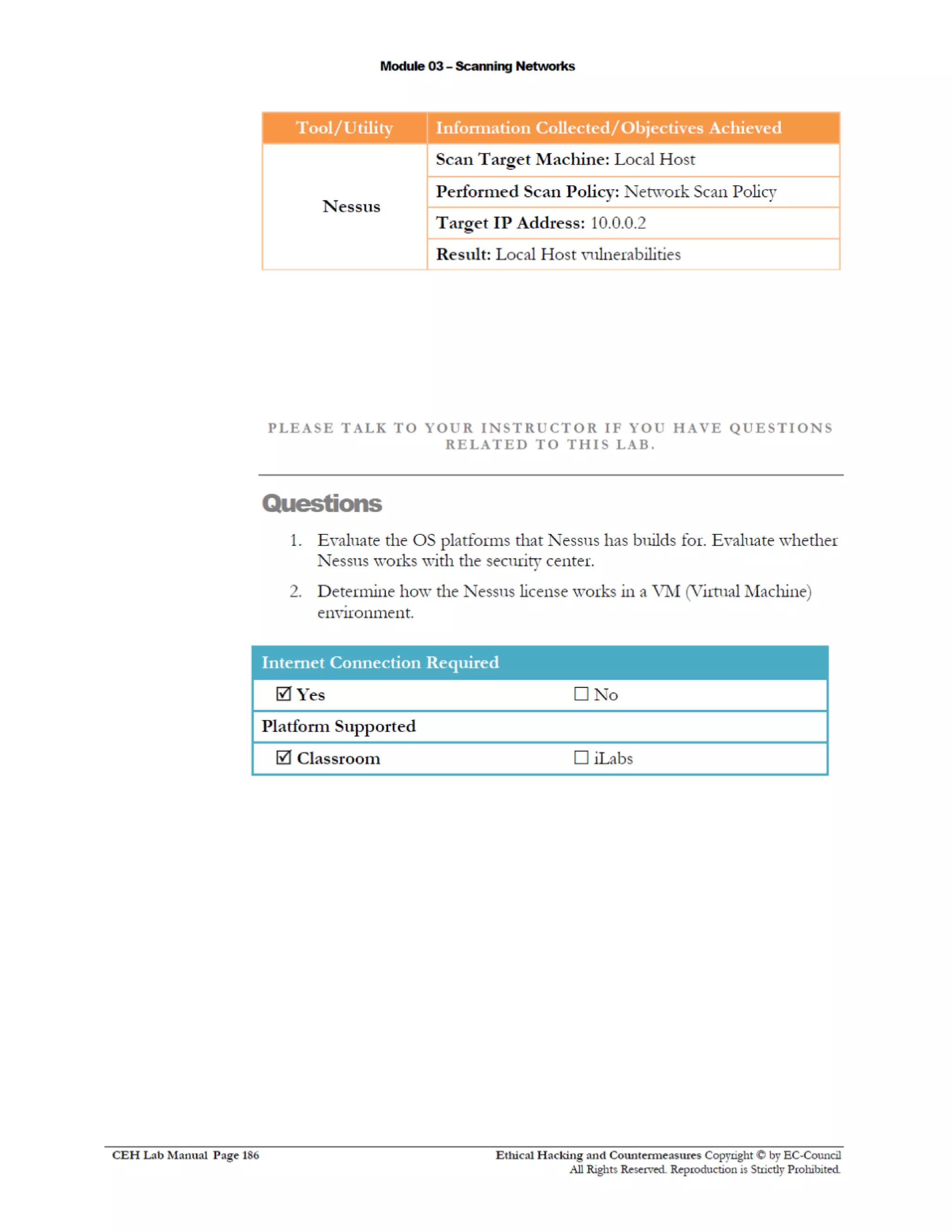 Cehv8 Labs - Module03: Scanning Networks.
