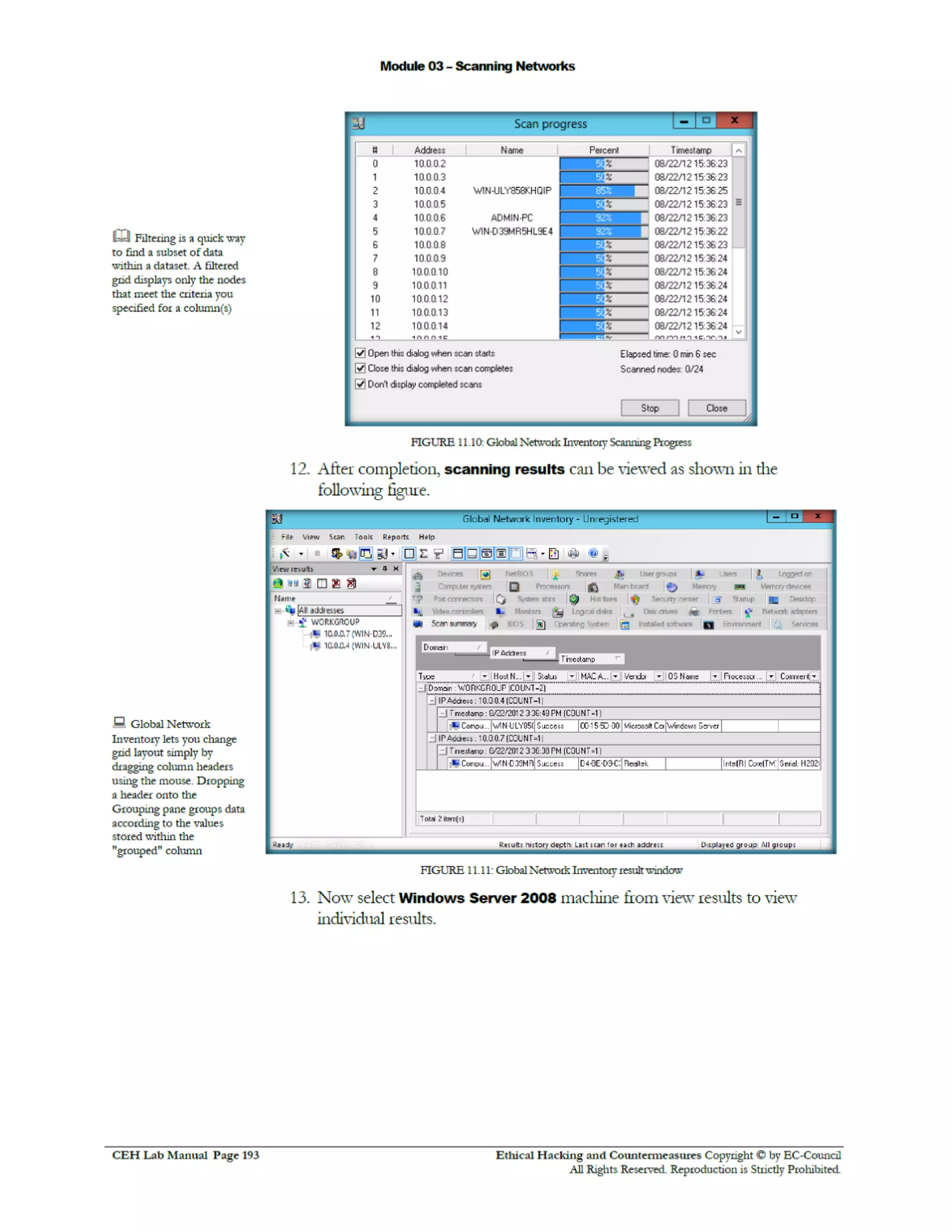 Cehv8 Labs - Module03: Scanning Networks.