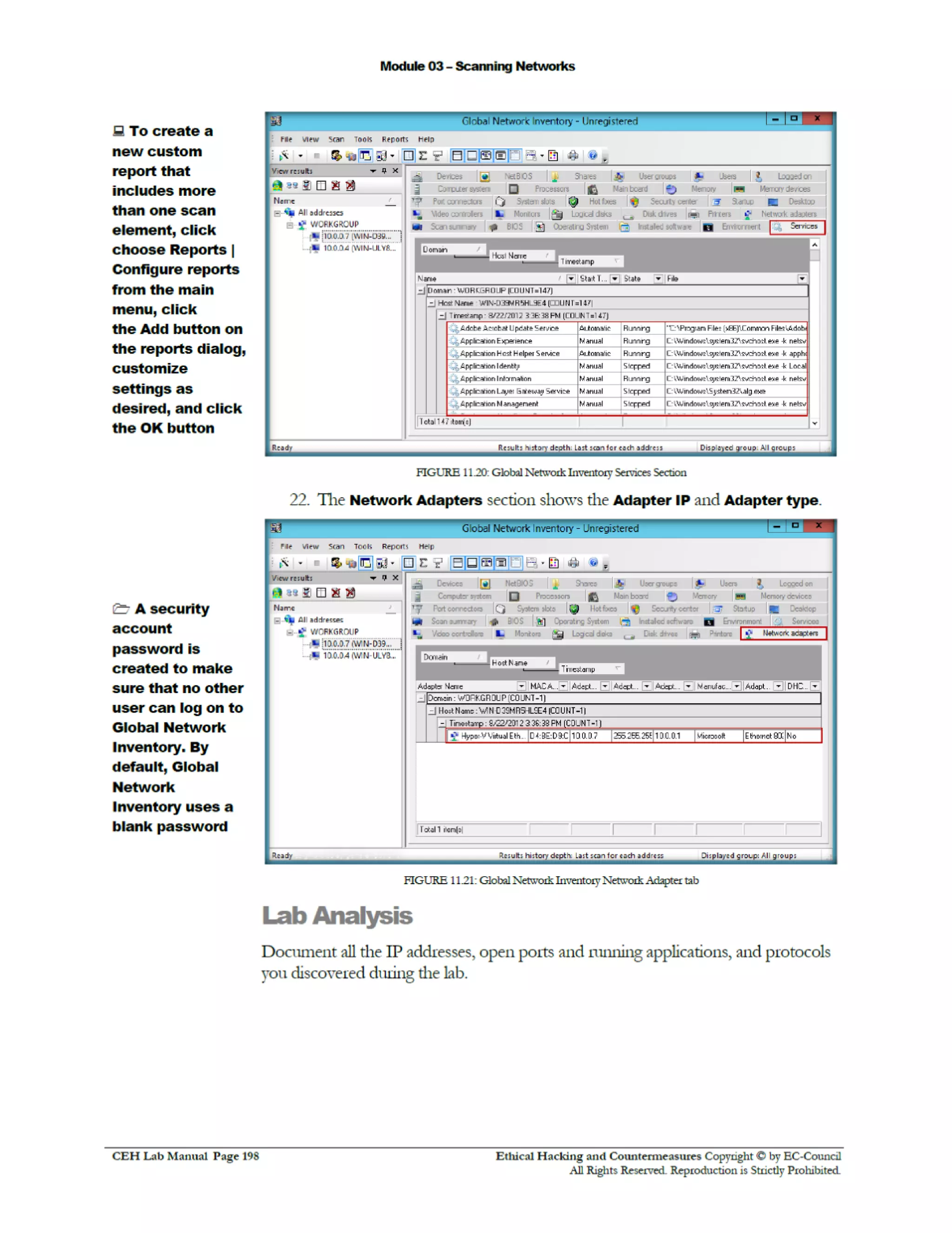 Cehv8 Labs - Module03: Scanning Networks.