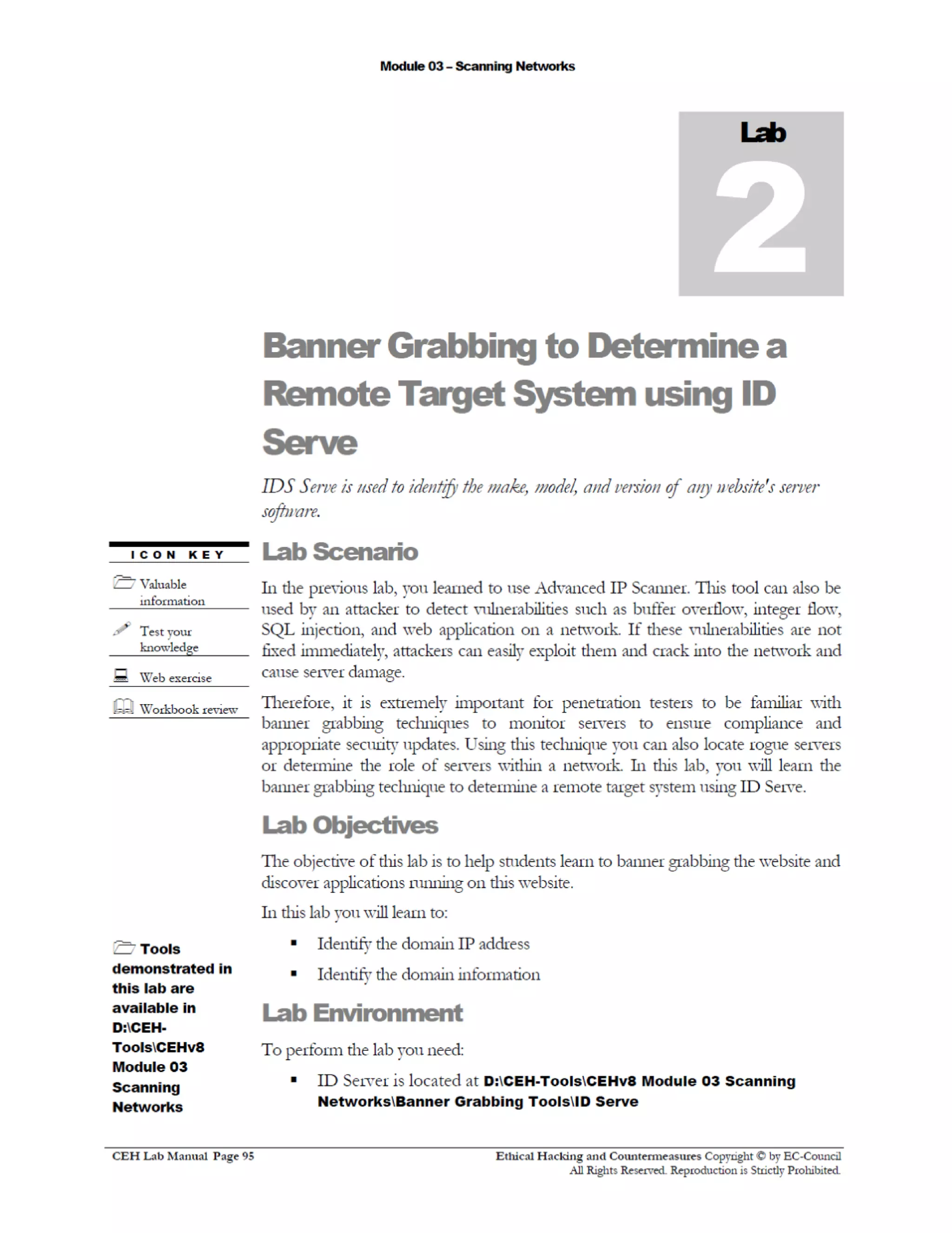 Cehv8 Labs - Module03: Scanning Networks.