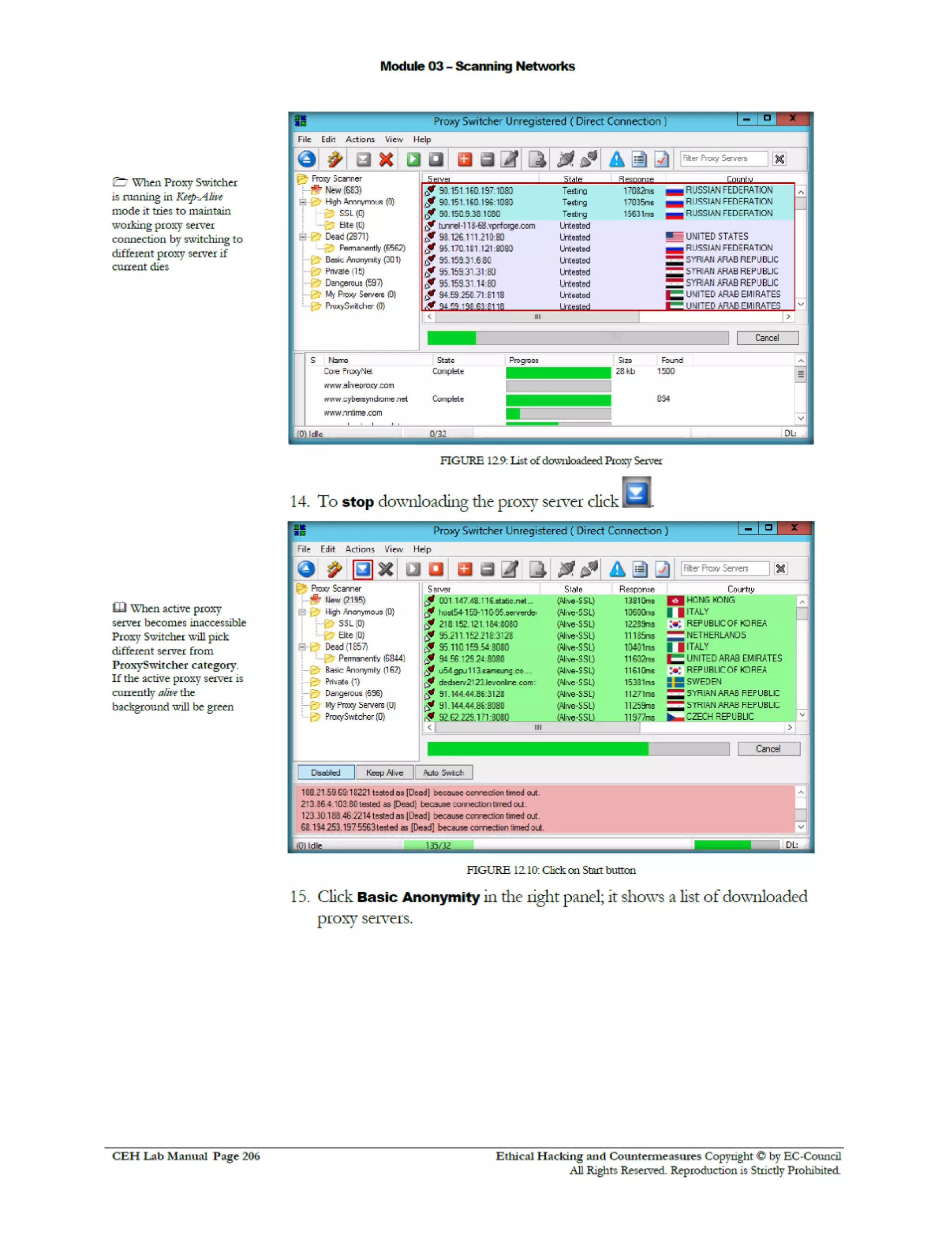 Cehv8 Labs - Module03: Scanning Networks.